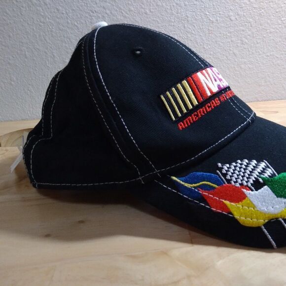 NWT Drew Pearson NASCAR Logo Strap Back Hat - Picture 3 of 10